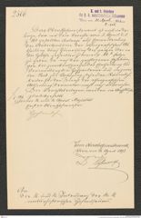 k.k. naturhistorisches Hofmuseum, Intendanzakten 1885-1896 (Hauer), Aktenzahl Z.206/1893, Seite 1